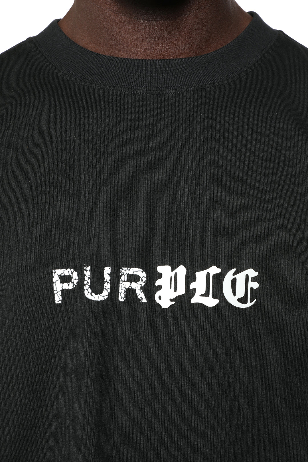 Purple Textured Jersey Ss Tee P117-HWBP426