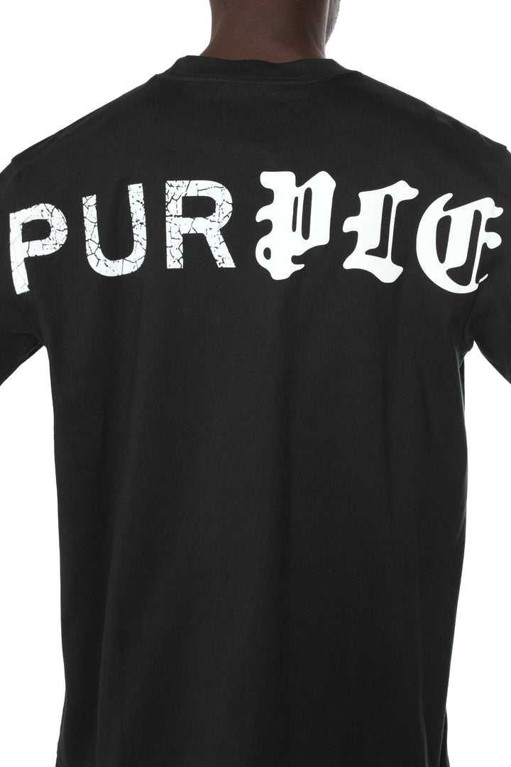 Purple Textured Jersey Ss Tee P117-HWBP426