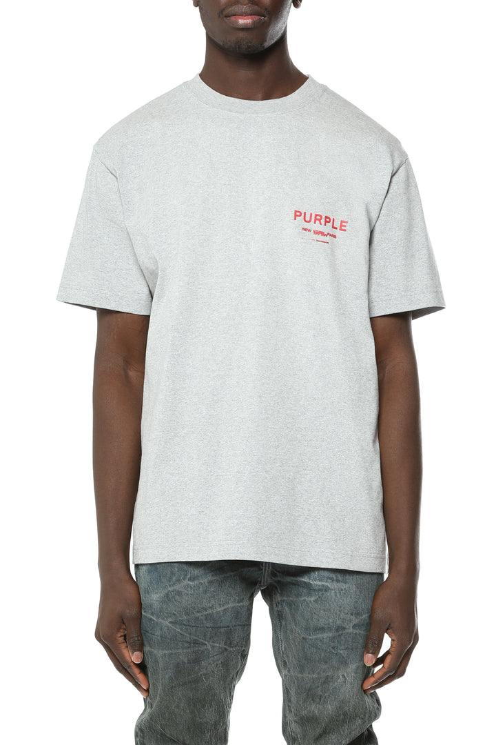 Purple Textured Jersey Ss Tee P117-HWGH426