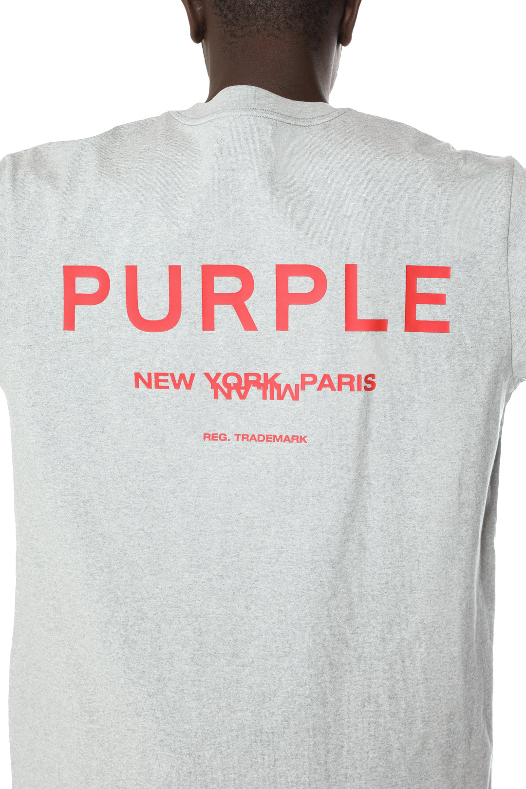 Purple Textured Jersey Ss Tee P117-HWGH426