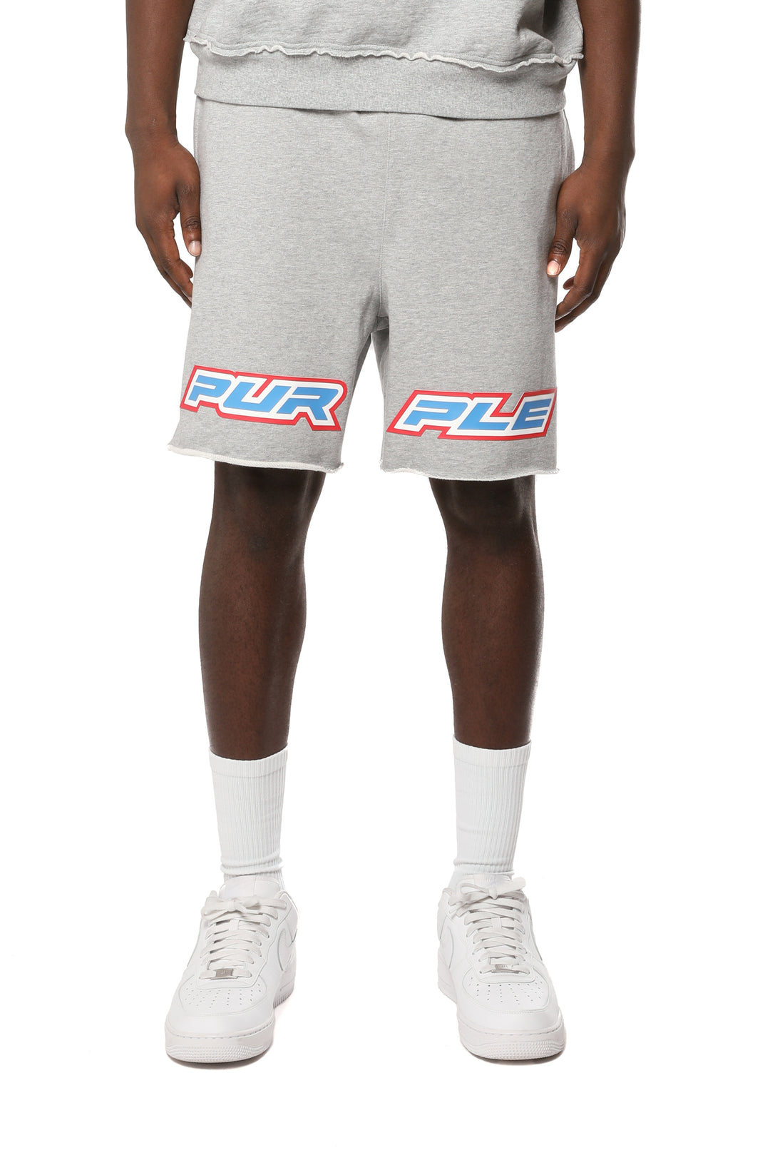 Purple Brand Midweight Fleece Po Shorts - Grey