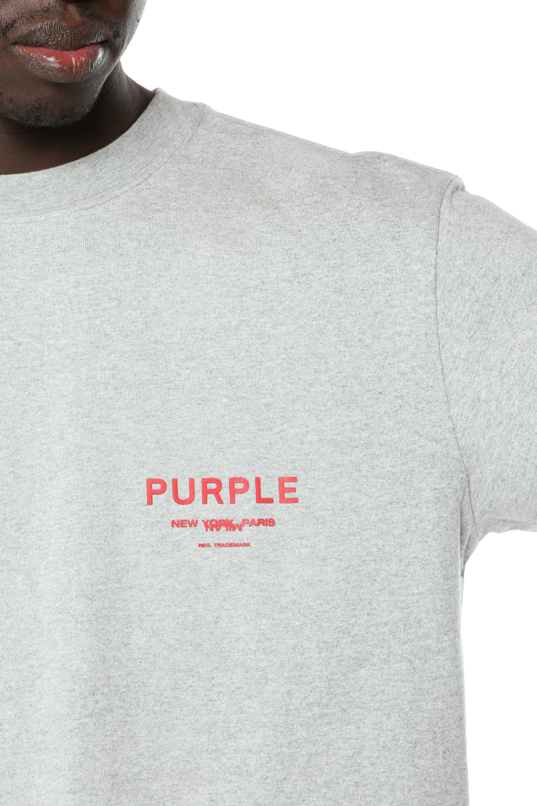 Purple Textured Jersey Ss Tee P117-HWGH426