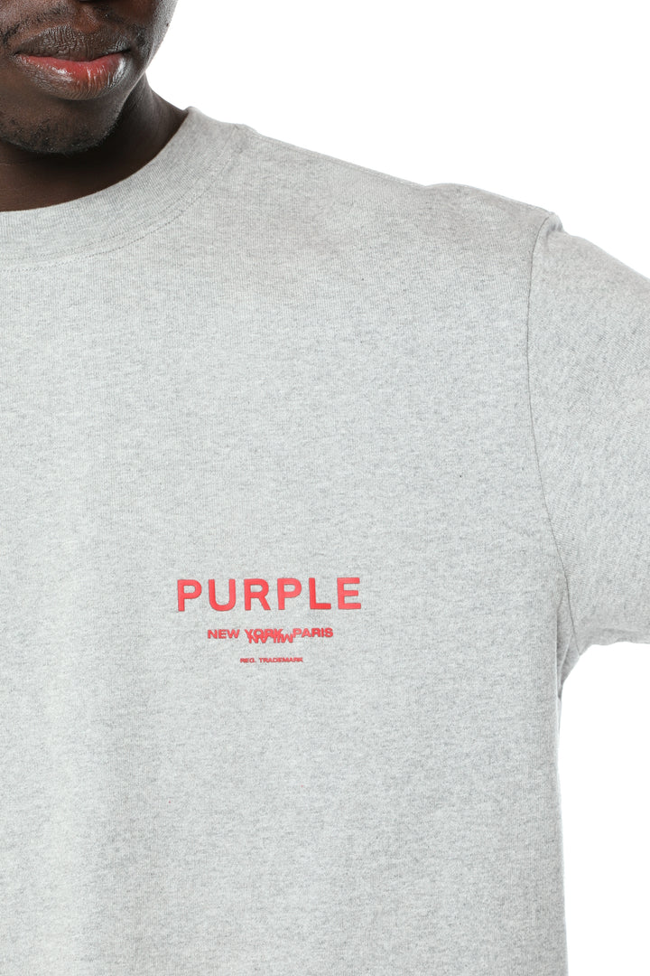 Purple Textured Jersey Ss Tee P117-HWGH426