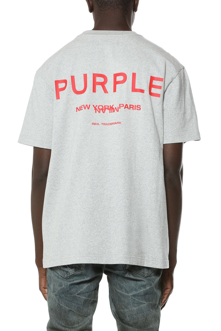 Purple Textured Jersey Ss Tee P117-HWGH426