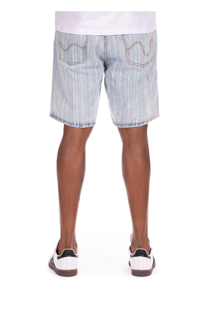 ICECREAM a la mode jean short - blue stripe