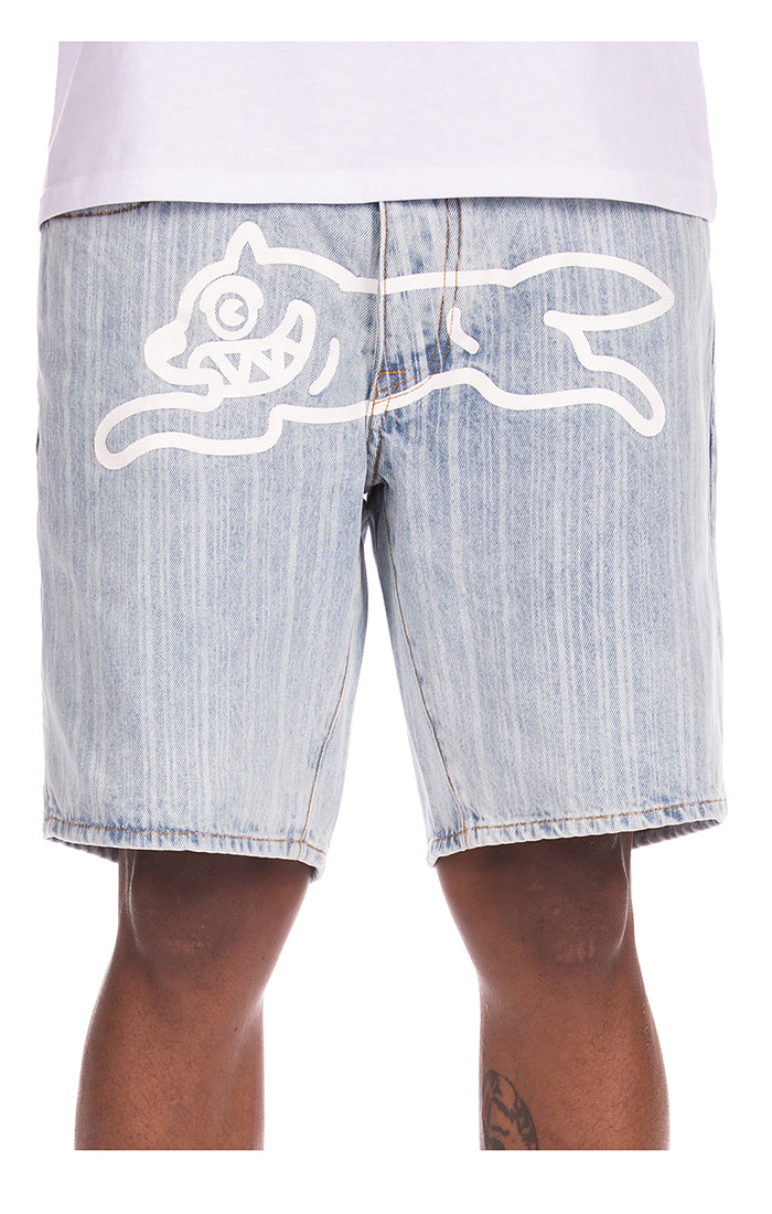ICECREAM a la mode jean short - blue stripe