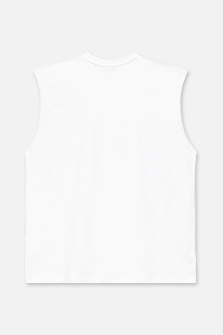 RTA Terry Muscle Tee - White Poppy