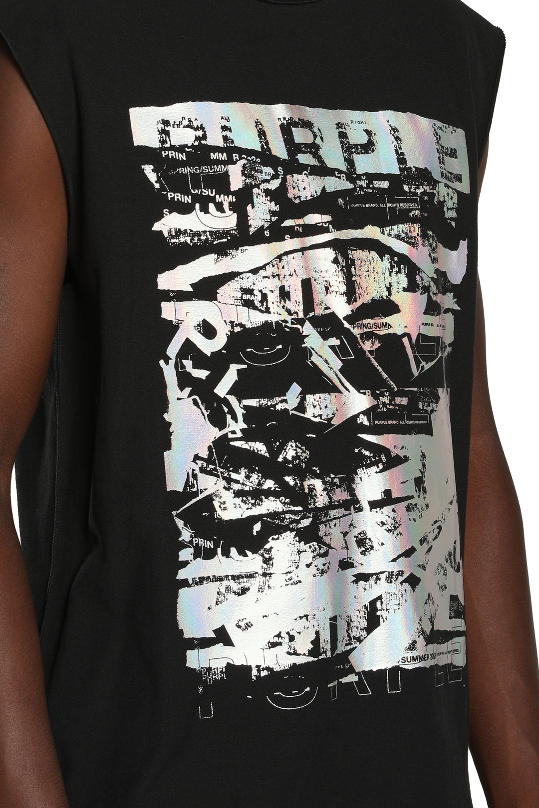 Purple Brand P103-TBIF226 TEXTURED SLEEVELESS TEE