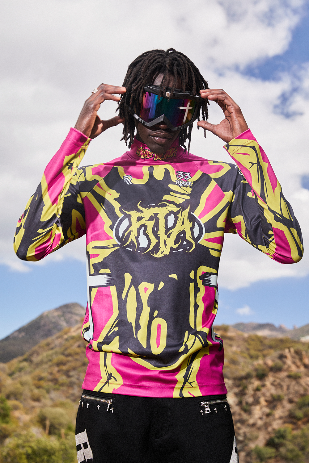 RTA Ilias Mock Racing Shirt - Fuchsia Racing Beetle