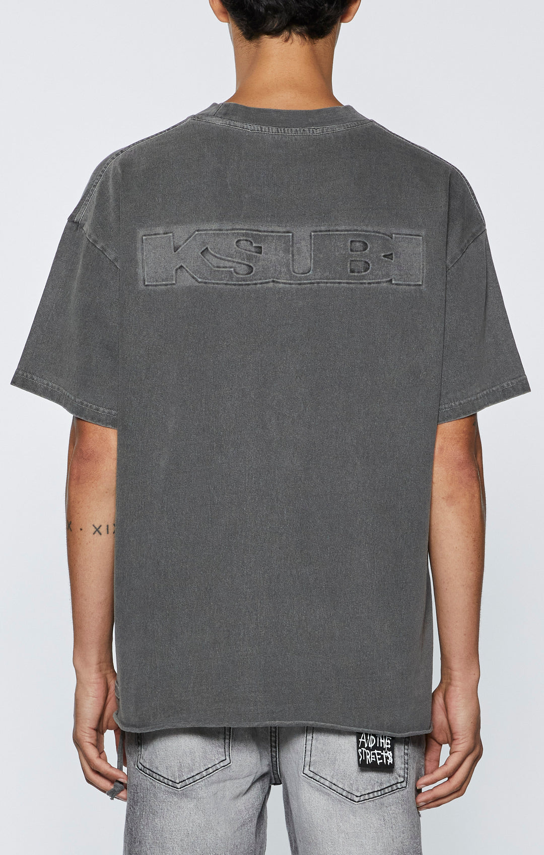 KSUBI intruder ekcess ss tee - charcoal