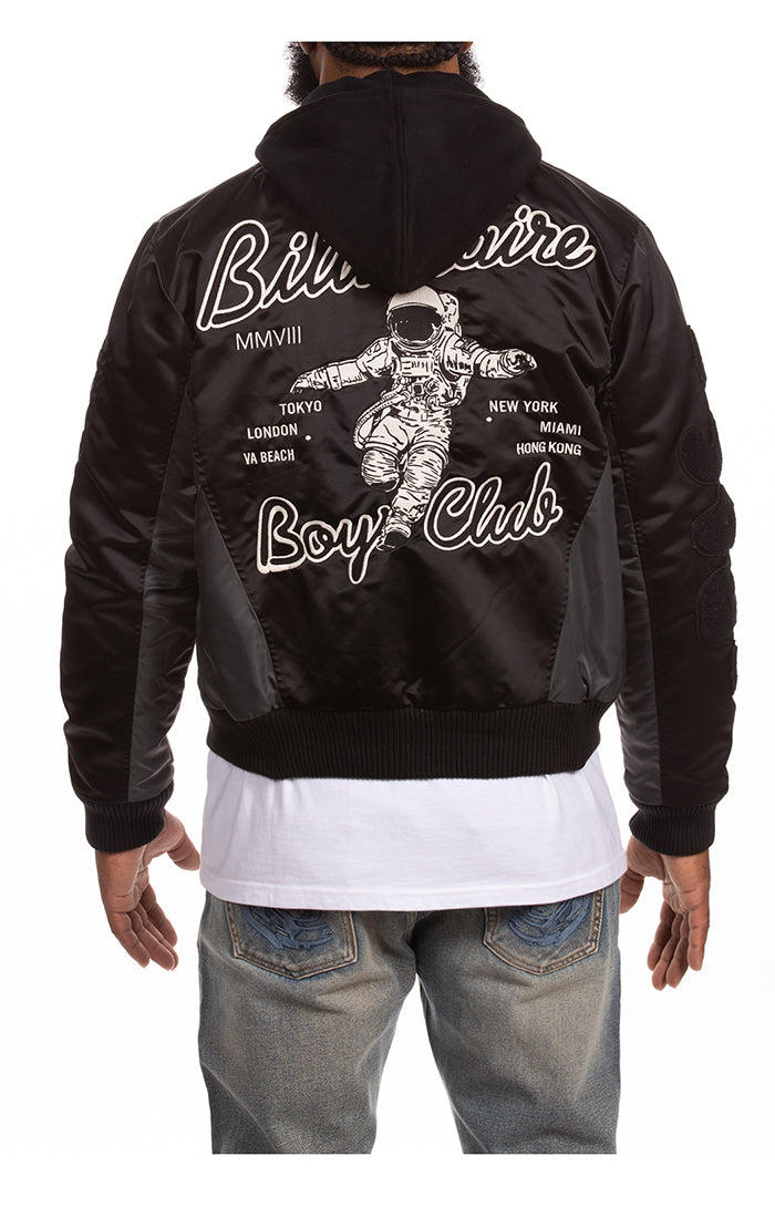 Billionaire Boys Club bb space suit bomber jacket - black