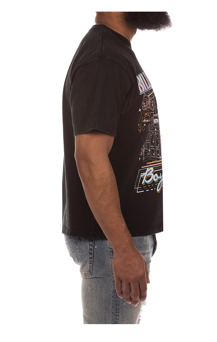 Billionaire Boys Club bb to the moon ss knit (cropped fit) - black