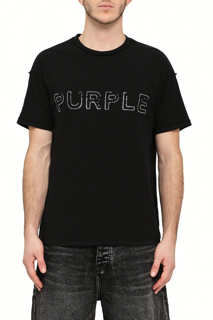 Purple Brand P101 Black TBSW425 Textured Inside Out Tee - Black