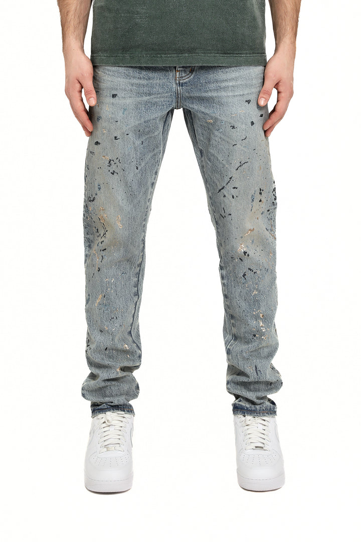 Purple Brand P005 Light Indigo SQLG425 Sequin Splatter Paint - Light Indigo