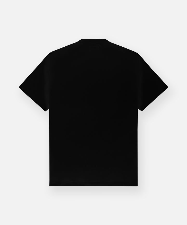 Paper Planes Heavyweight Textured Logo Tee - Black