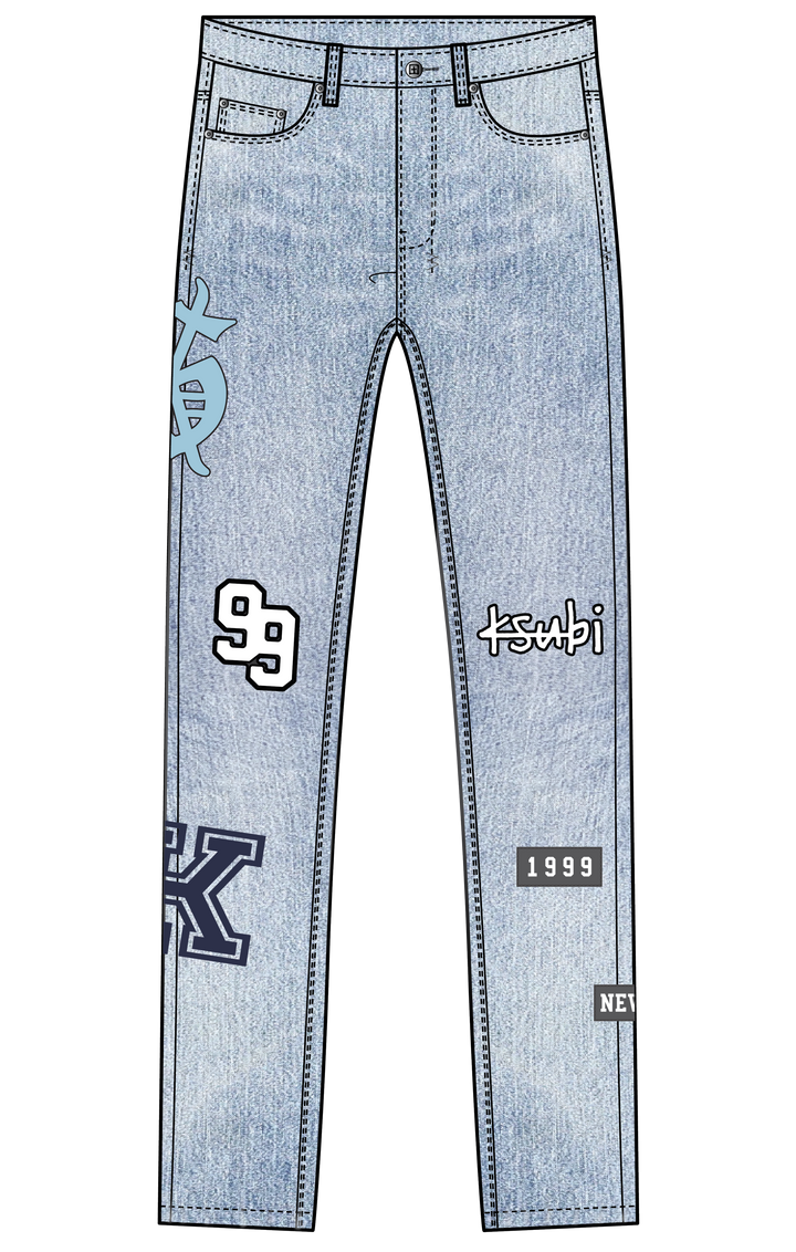 KSUBI chitch striker patched - denim