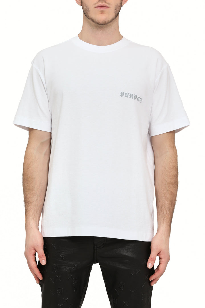 Purple Brand P104 White TWPN425 Textured Inside Out Tee - White