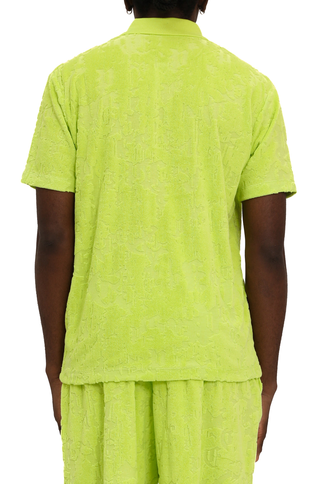 Purple Brand P138 Green JTLC325 Terry Towel SS Polo Tee - Green