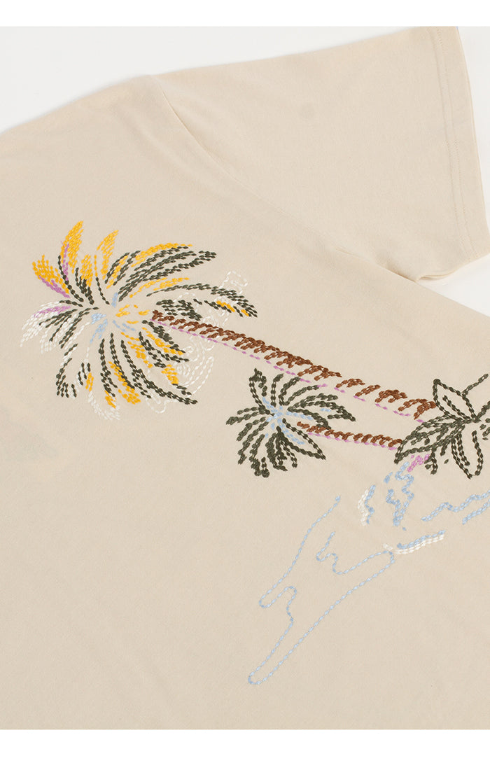 ICECREAM the palms ss knit (oversize) - fog