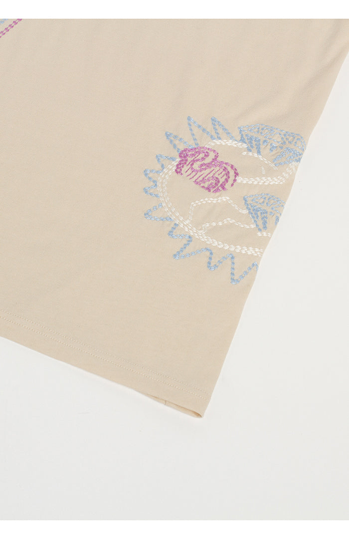 ICECREAM the palms ss knit (oversize) - fog