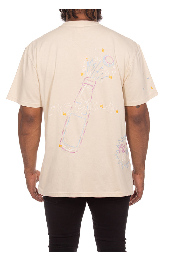 ICECREAM the palms ss knit (oversize) - fog