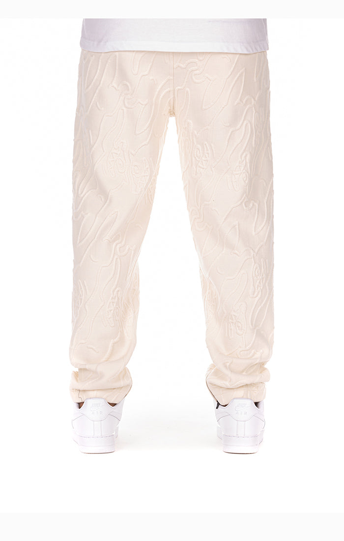 ICECREAM laced sweatpants - antique white