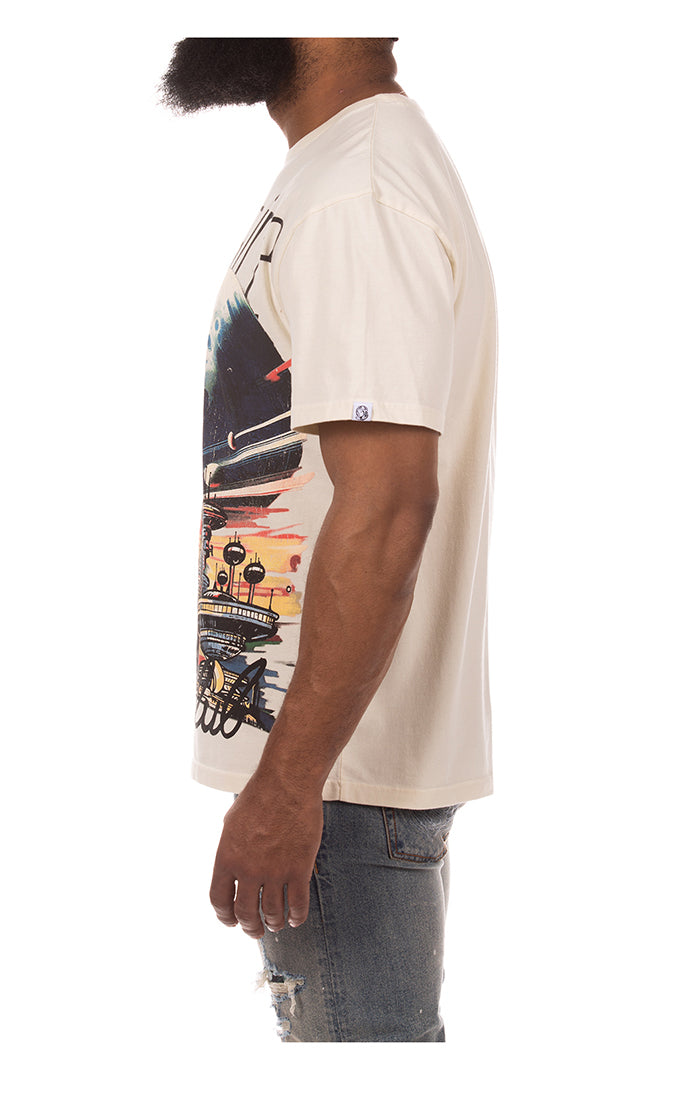 Billionaire Boys Club bb skycity ss knit (oversized) - winter white