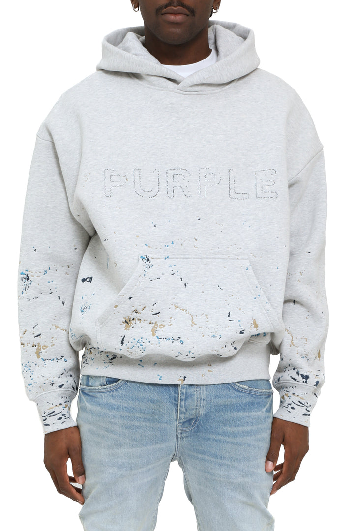 Purple Brand P401 Heather HFGC425 HWT Fleece PO Hoody - Heather