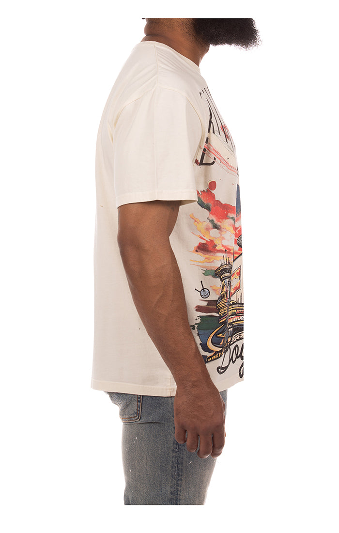 Billionaire Boys Club bb skycity ss knit (oversized) - winter white