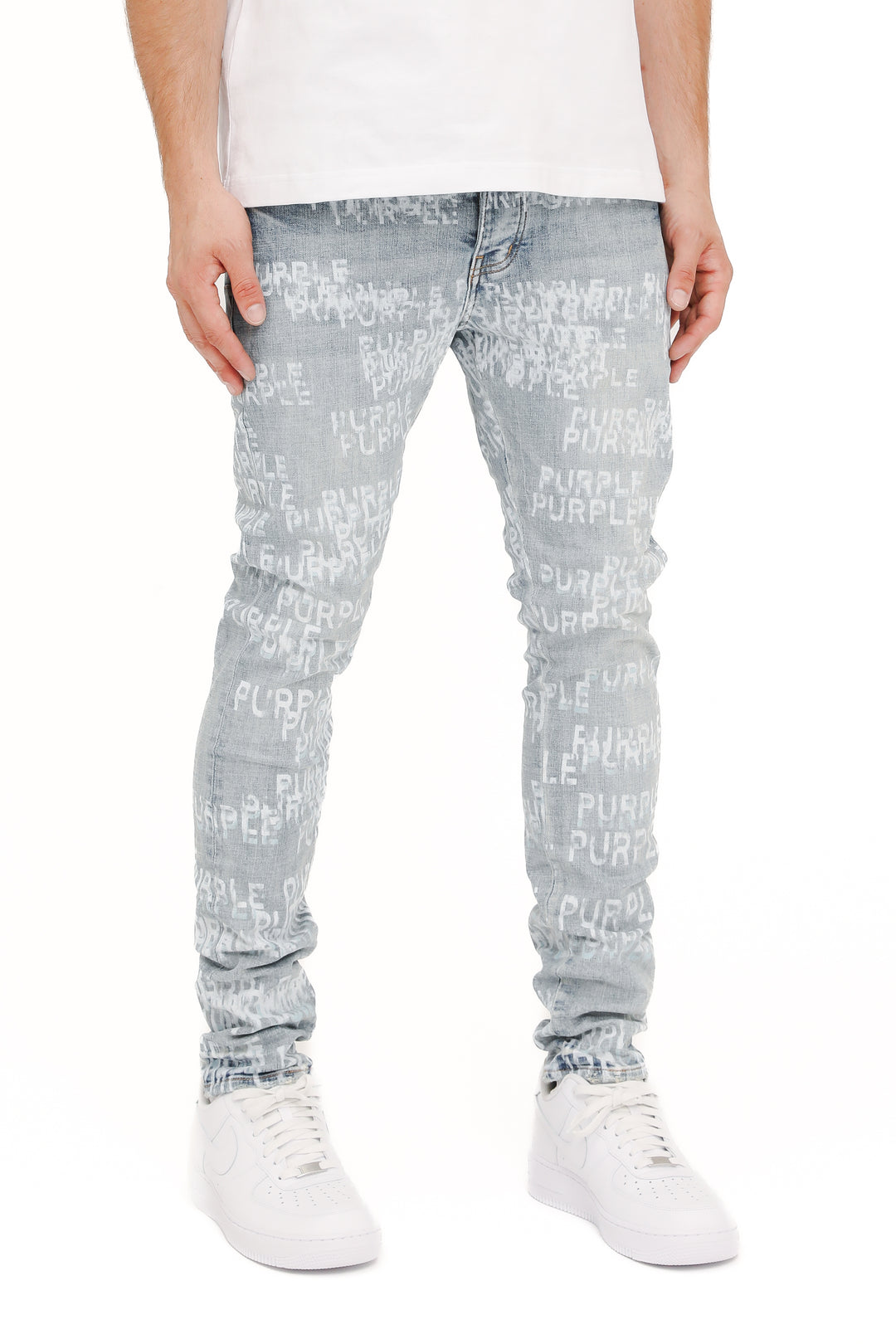 Purple Brand P001 Light Indigo SPBI225 Skinny Purple Blue - Light Indigo