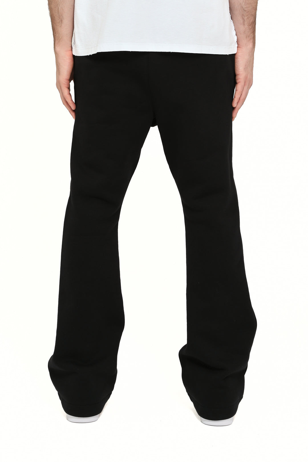 Purple Brand P459 Black HFBH425 HWT Fleece Flared Pant - Black