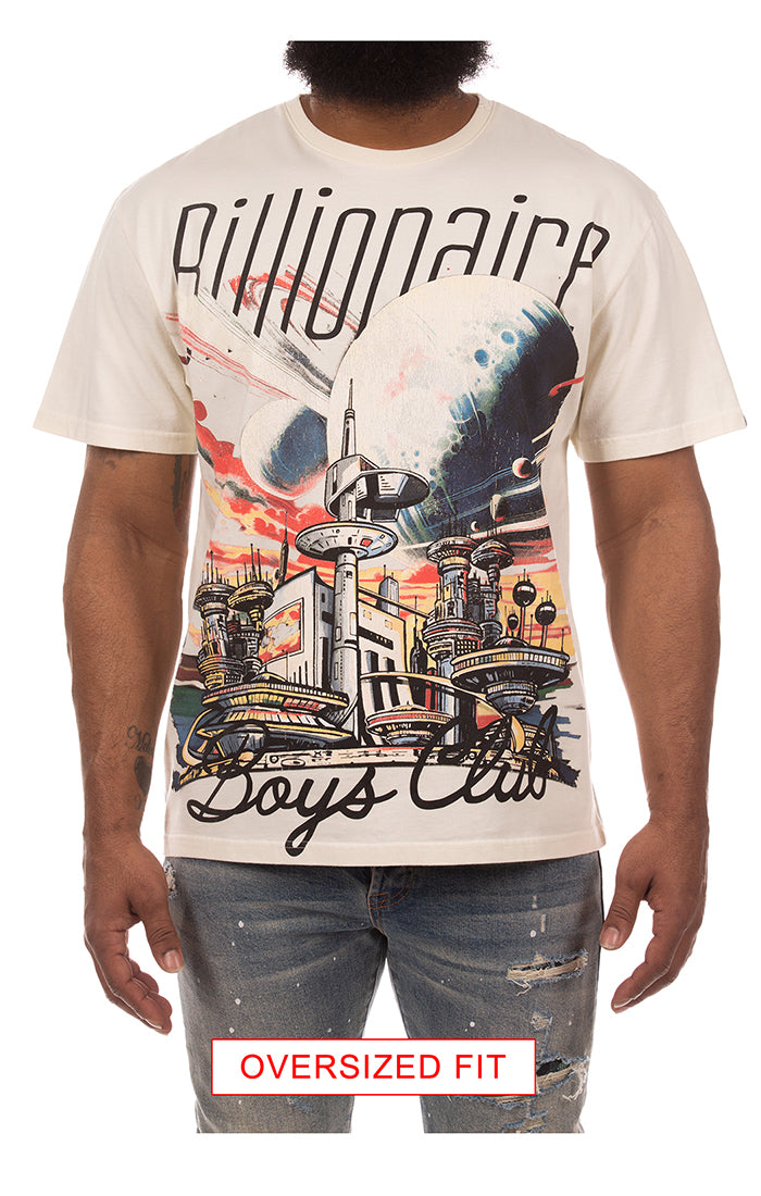 Billionaire Boys Club bb skycity ss knit (oversized) - winter white