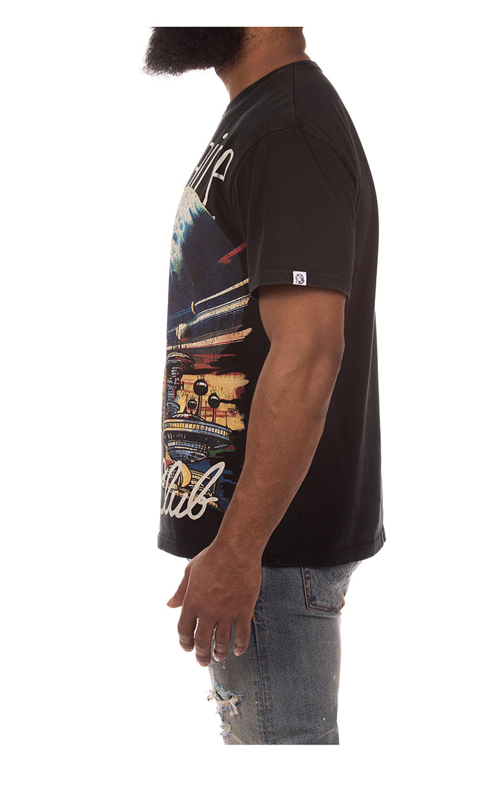 Billionaire Boys Club bb skycity ss knit (oversized) - black