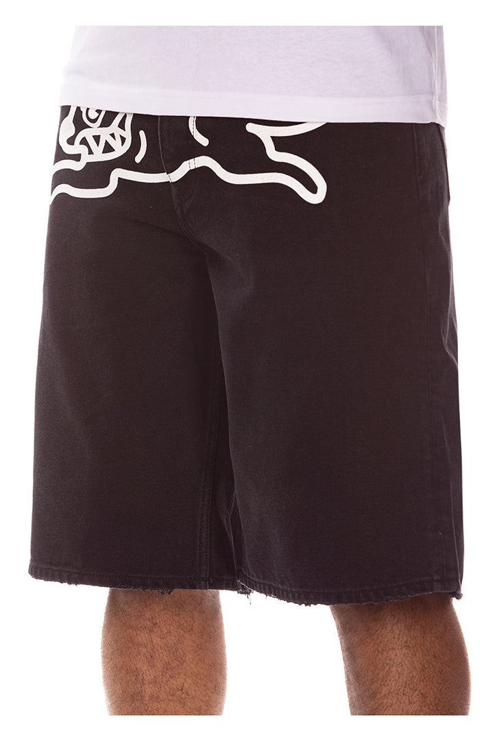 ICECREAM big black jean shorts (vanilla fit) - black caramel