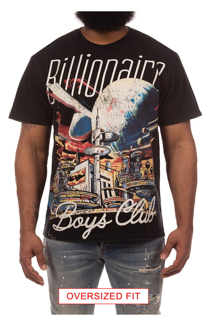 Billionaire Boys Club bb skycity ss knit (oversized) - black