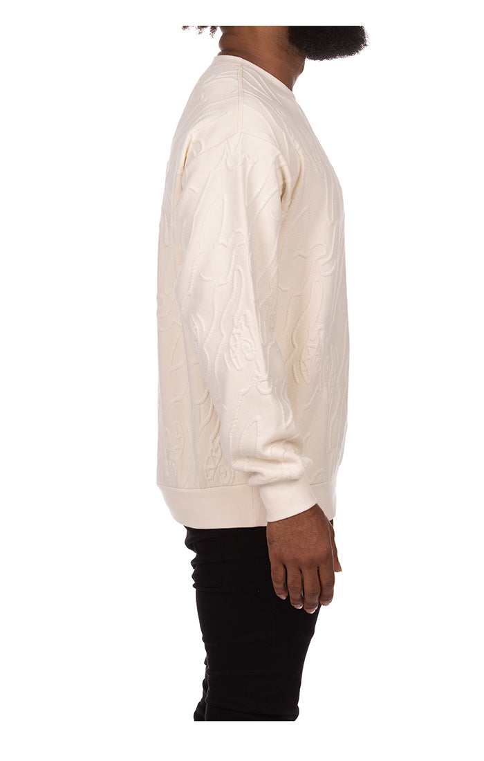 ICECREAM sabin sweatshirt - antique white