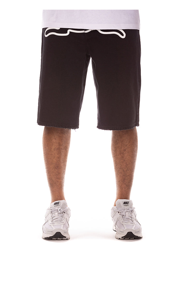 ICECREAM big black jean shorts (vanilla fit) - black caramel