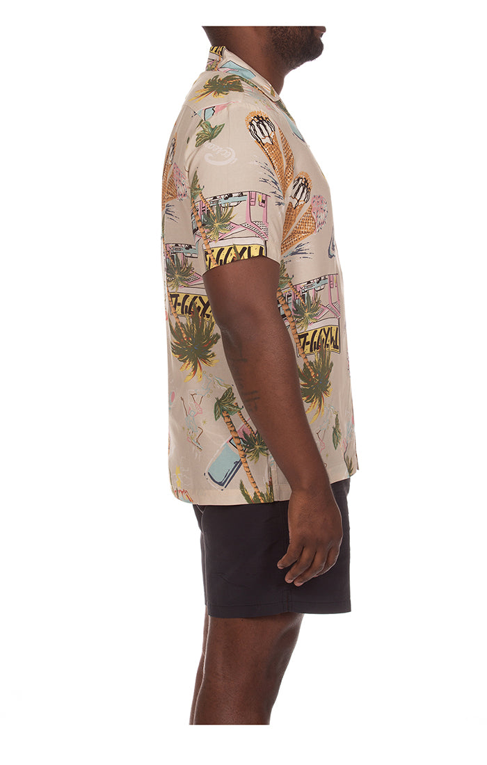 ICECREAM diner ss woven shirt - hawaiian