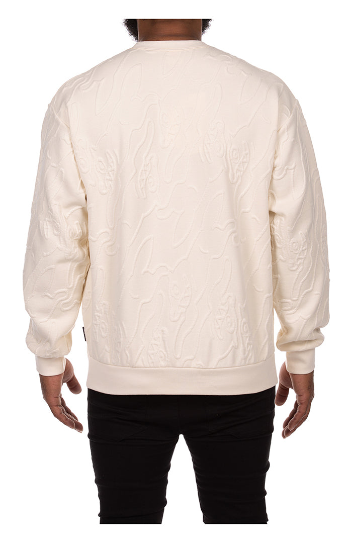 ICECREAM sabin sweatshirt - antique white