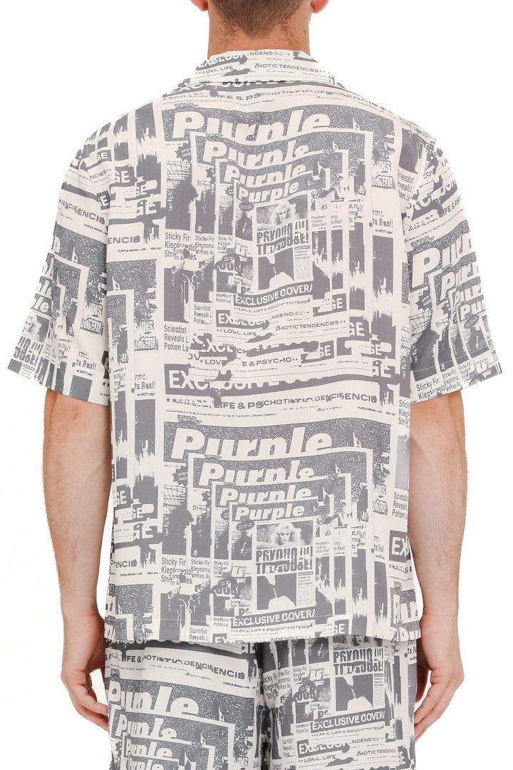 Purple Brand P346 Multi LBWT225 Lyocell SS Shirt - Multi