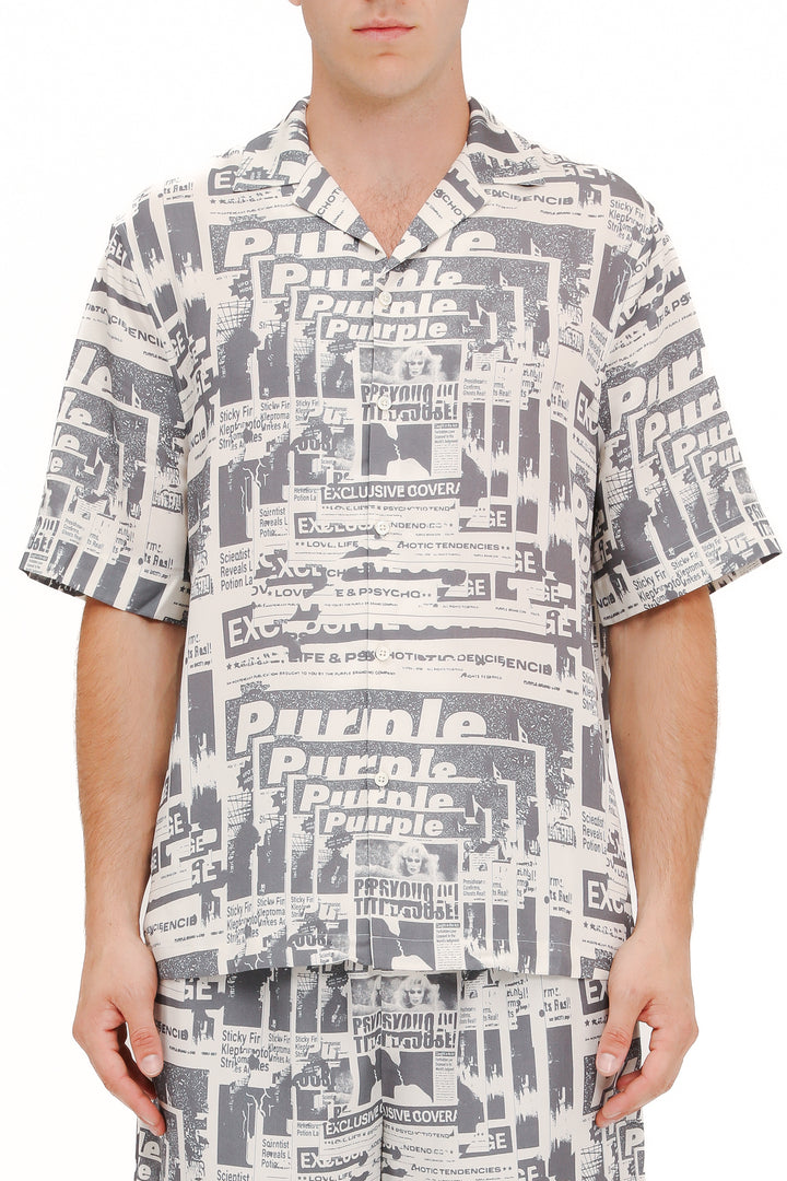 Purple Brand P346 Multi LBWT225 Lyocell SS Shirt - Multi