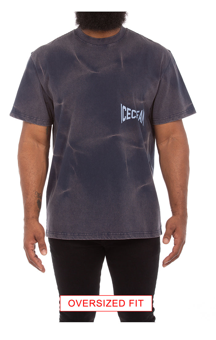 ICECREAM wrestle ss knit (oversize) - navy blazer