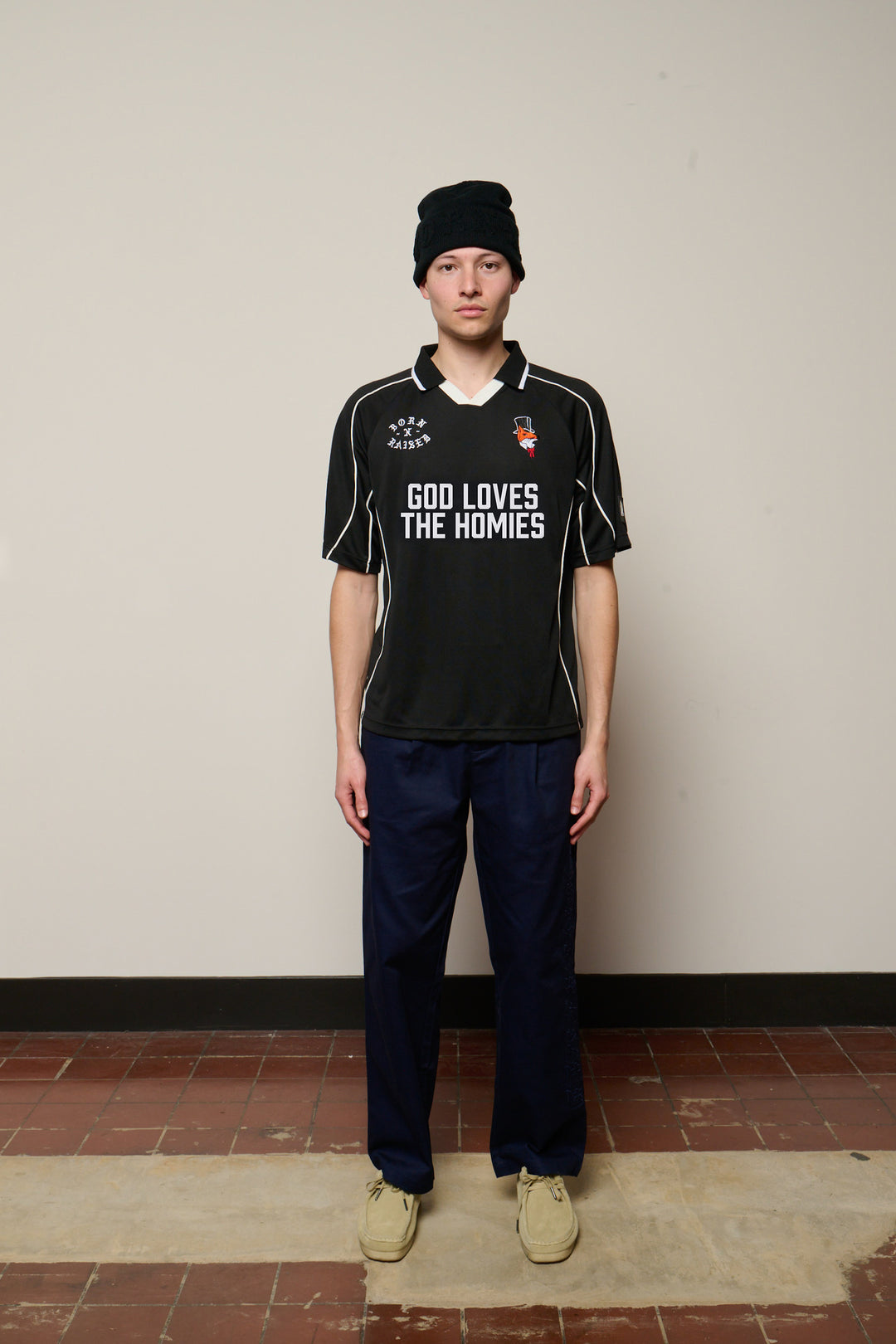 Born X Raised God Loves The Homies Jersey - Black