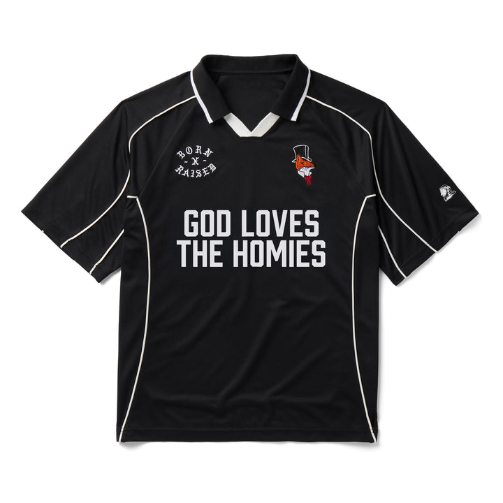 Born X Raised God Loves The Homies Jersey - Black