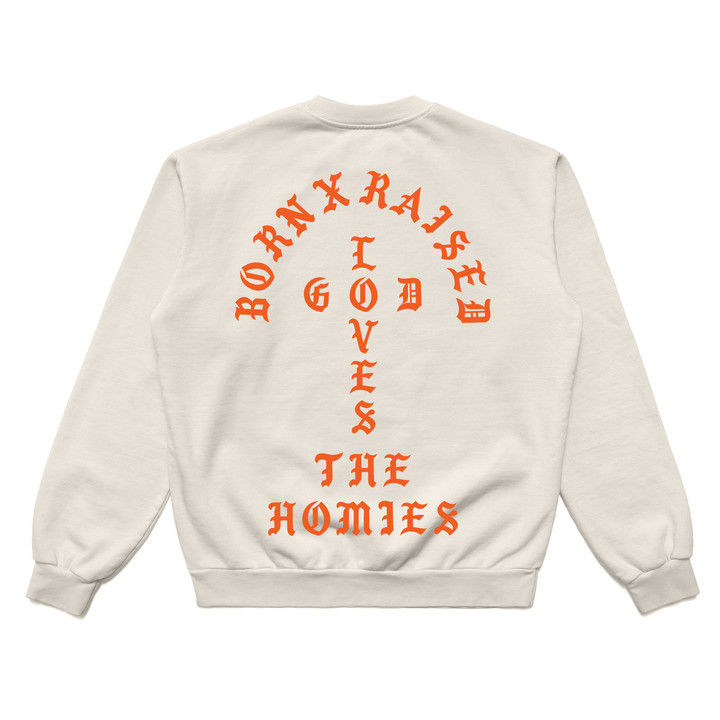 Born X Raised Unconditional Love Crewneck - Cream