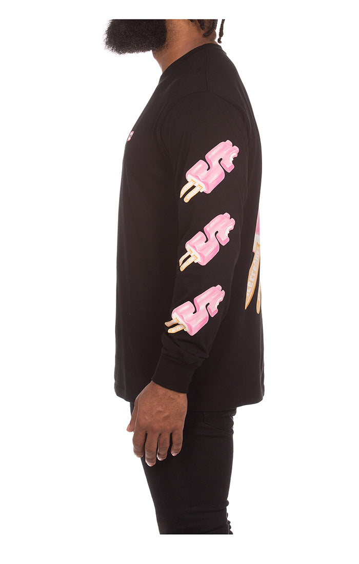 ICECREAM dollar pop ls tee - black