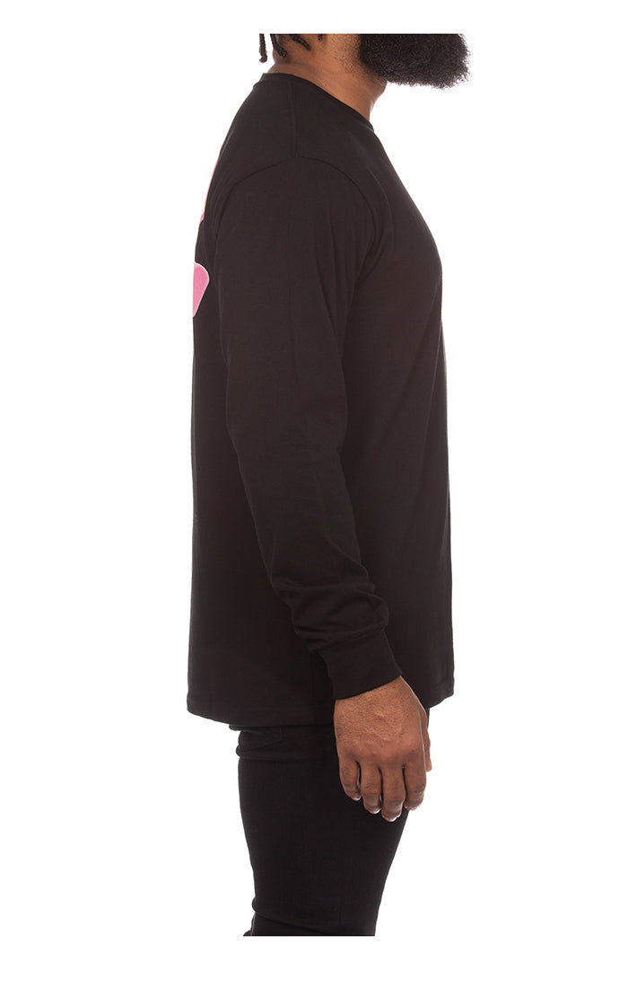 ICECREAM dollar pop ls tee - black