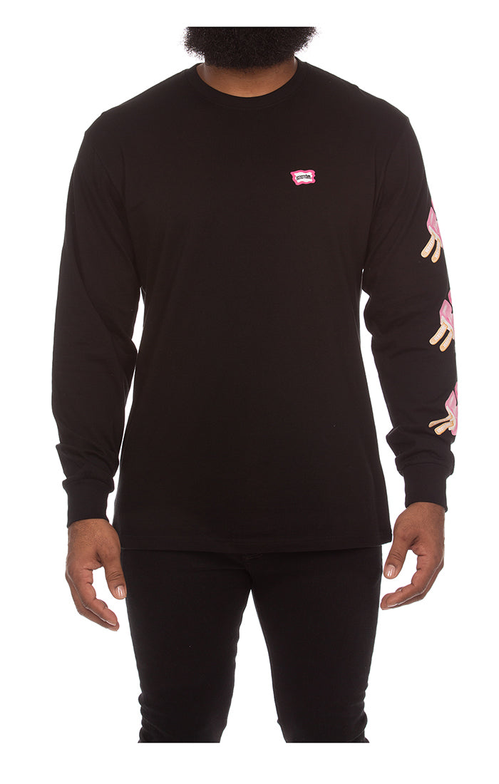 ICECREAM dollar pop ls tee - black