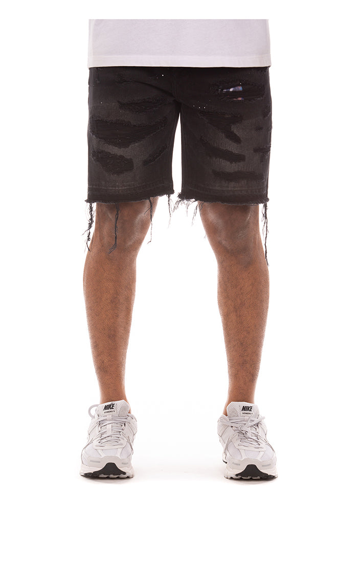 Billionaire Boys Club bb outer limit jean shorts - comet black