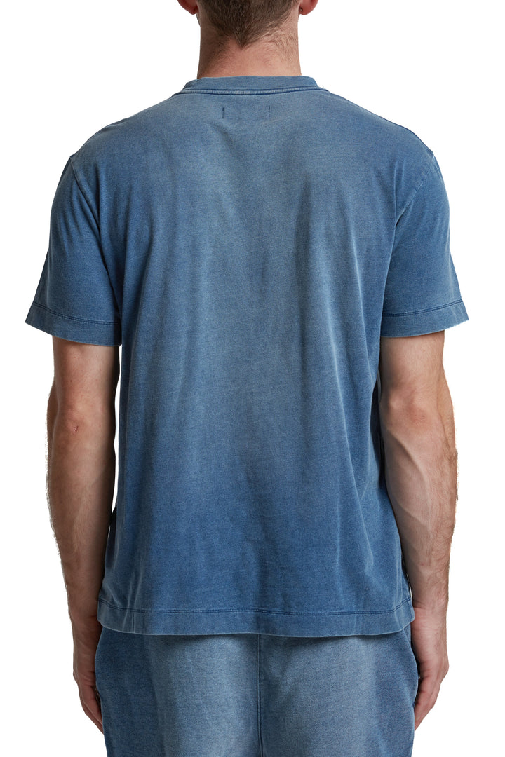 Purple Brand P104 Blue TABN325 Textured Jersey SS Tee - Blue